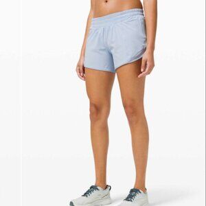 LULULEMON Powder Blue Hotty Hot Lined Shorts Sz 4